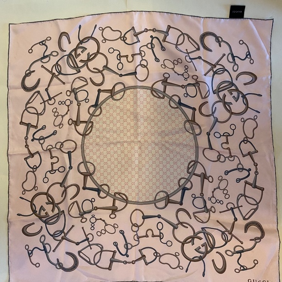 Gucci Accessories - Gucci silk scarf, 100% authentic